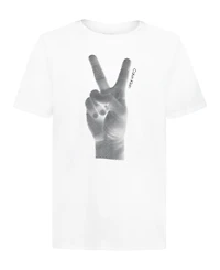 Calvin Klein Big Boys Peace Short Sleeve T-Shirt