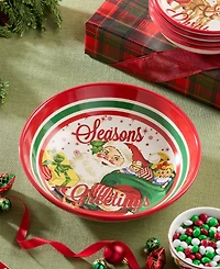 Certified International Santa's Retro Christmas Serving Platter