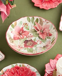 Certified International Winter Blooms Serving Bowl