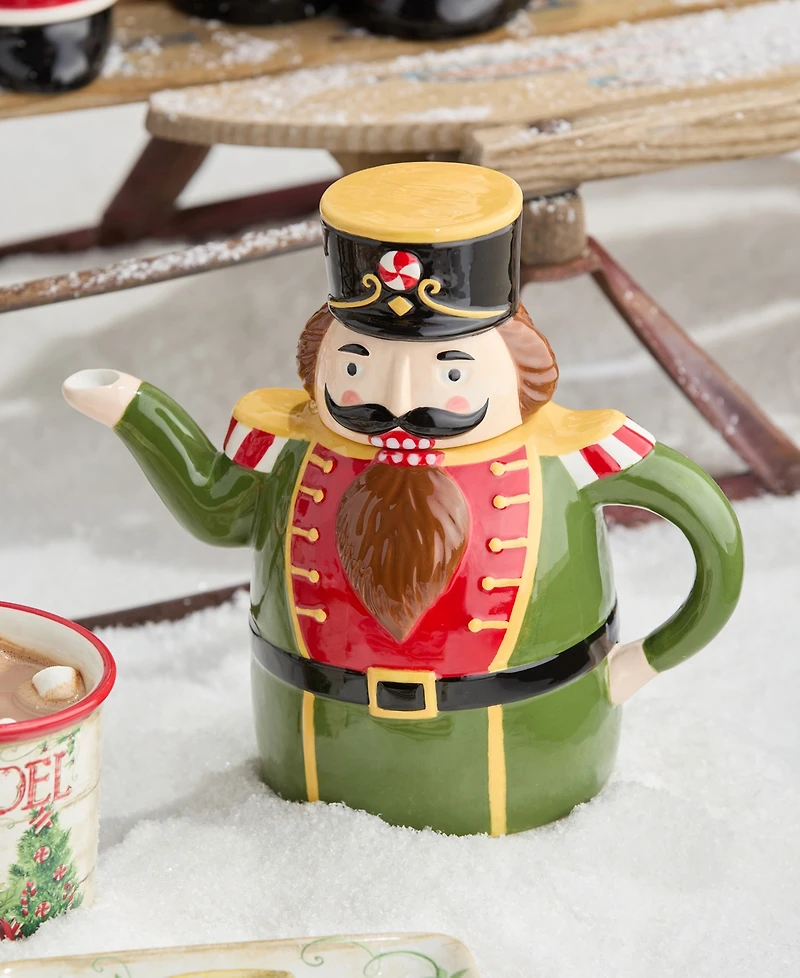 Certified International Nutcracker Parade 3-d Teapot