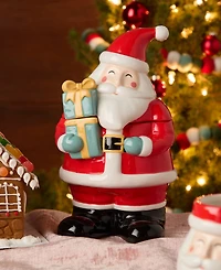Certified International Christmas Whimsy Santa 3-d Cookie Jar