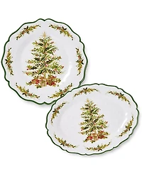 Certified International Holly Tree Melamine 2-Pc. Serving Platters