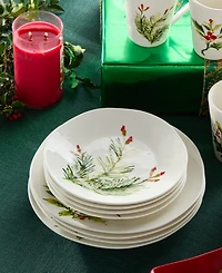 Certified International Holly Vines Dessert Plates, Set of 4