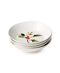 Certified International Holly Vines Dinner Bowls, Set of 4