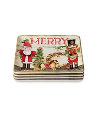 Certified International Nutcracker Parade Dinner Plates, Set of 4