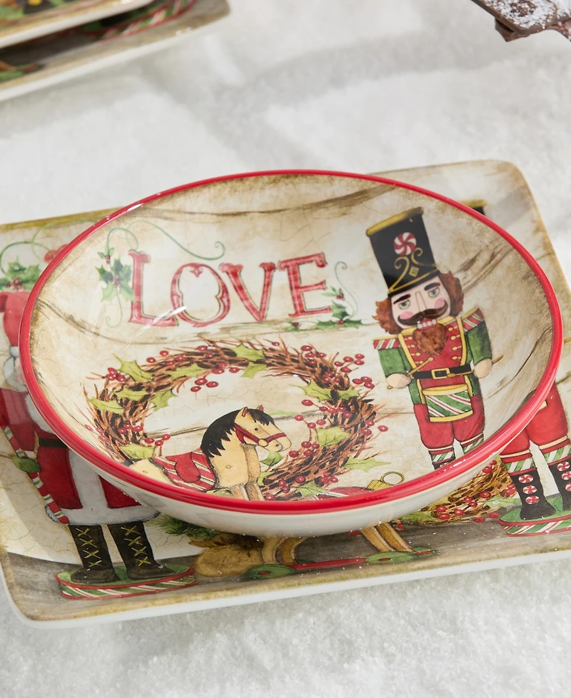 Certified International Nutcracker Parade Soup Bowls, Set of 4