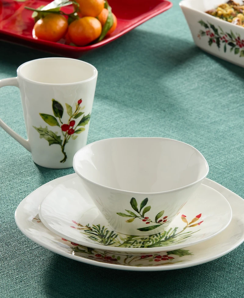 Certified International Holly Vines 16-Pc. Dinnerware Set, Service for 4