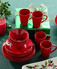 Certified International Berry Red Christmas Dinnerware Collection