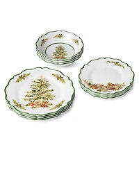Certified International Holly Tree Melamine 12-Pc. Dinnerware Set, Service for 4