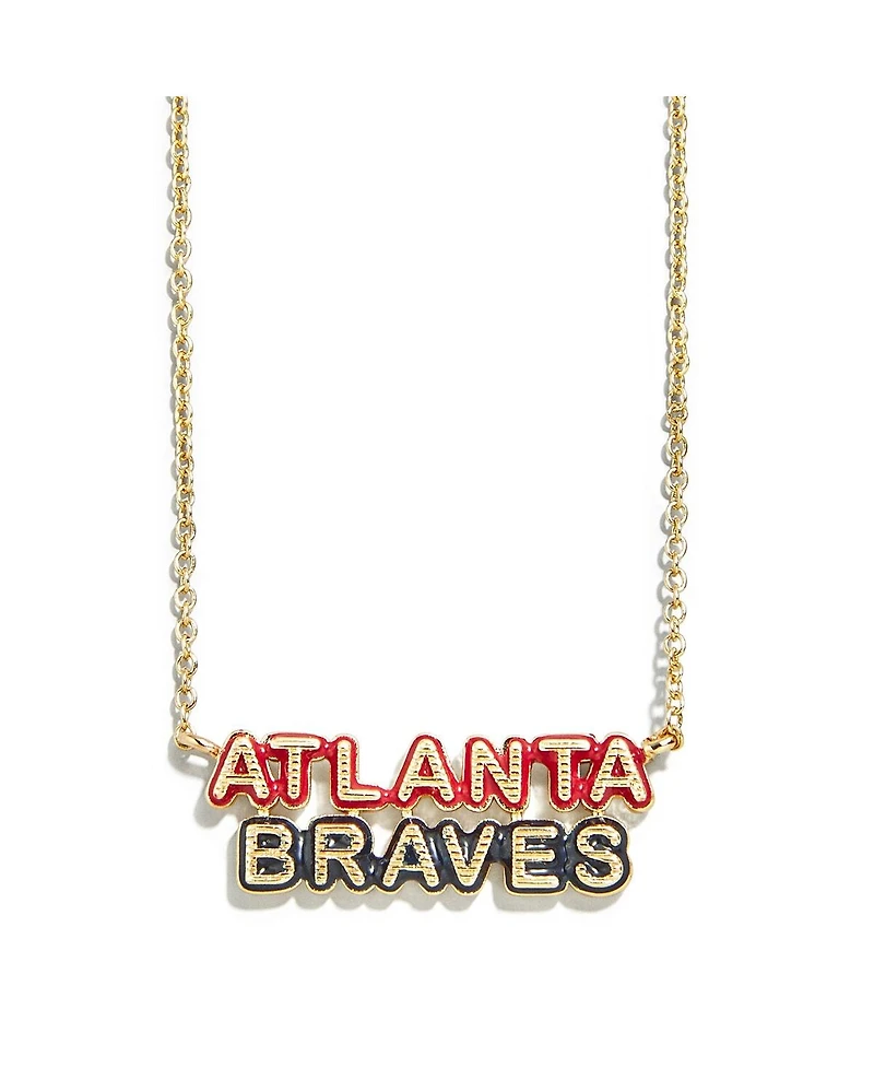 Wear by Erin Andrews Atlanta Braves Delicate Enamel Necklace