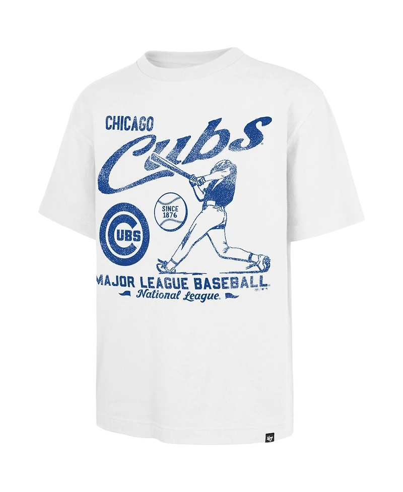 '47 Brand Men's White Chicago Cubs Regional Batter Foundation T-Shirt
