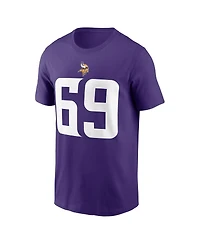 Nike Men's Jared Allen Purple Minnesota Vikings Retired Player Name Number T-Shirt