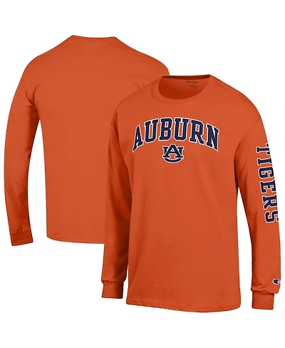 Champion Men's Orange Auburn Tigers Arch Over Logo 2-Hit Long Sleeve T-Shirt