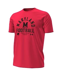Under Armour Men's Red Maryland Terrapins 2025 Sideline Football Performance T-Shirt