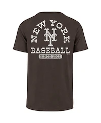 '47 Brand Men's Brown New York Mets Back Canyon Franklin T-Shirt