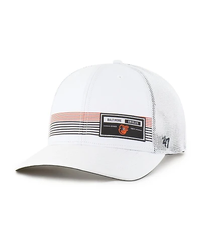 '47 Brand Men's White Baltimore Orioles Rangefinder Brrr Trucker Adjustable Hat