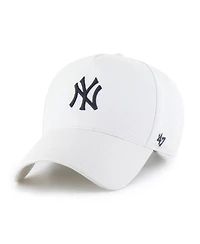 '47 Brand Men's White New York Yankees Foundational Pinch Offside Adjustable Hat