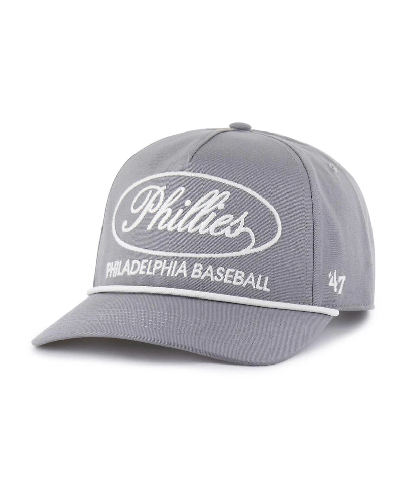 '47 Brand Men's Gray Philadelphia Phillies Foundational Hitch Adjustable Hat