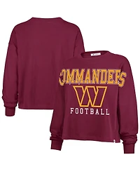 '47 Brand Women's Burgundy Washington Commanders Outreach City Oversized Long Sleeve T-Shirt