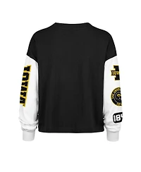 '47 Brand Women's Black Iowa Hawkeyes Sydney Long Sleeve T-Shirt
