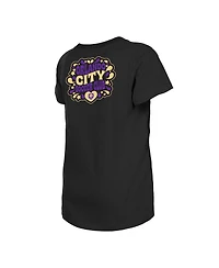 New Era Big Girls Black Orlando City Sc Bubble Heart T-Shirt