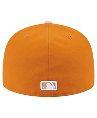 New Era Men's Orange/Light Beige Chicago White Sox Two-Tone Color Pack A-Frame 59FIFTY Fitted Hat