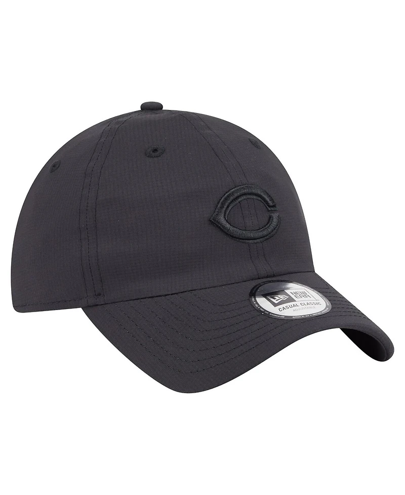 New Era Men's Black Cincinnati Reds Ripstop Casual Classic Adjustable Hat