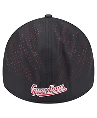 New Era Men's Black Cleveland Guardians Night 39THIRTY Flex Hat