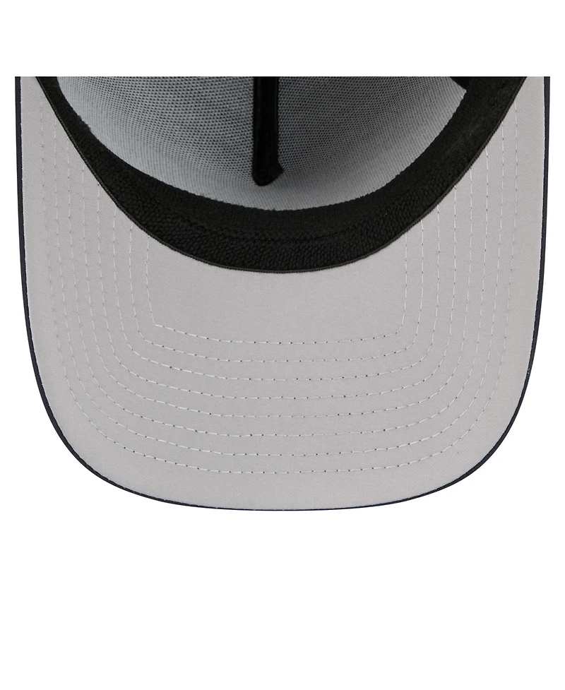New Era Men's Navy Seattle Mariners 39THIRTY A-Frame Perforated Flex Hat