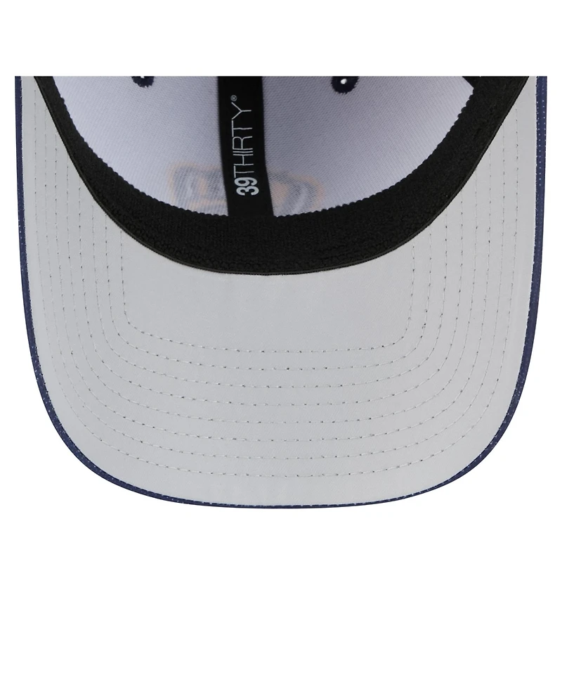 New Era Men's Navy Milwaukee Brewers Tonal Camo 39THIRTY Flex Hat