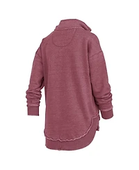 Pressbox Women's Garnet South Carolina Gamecocks Northfork Sojourn Poncho Quarter-Zip Sweatshirt