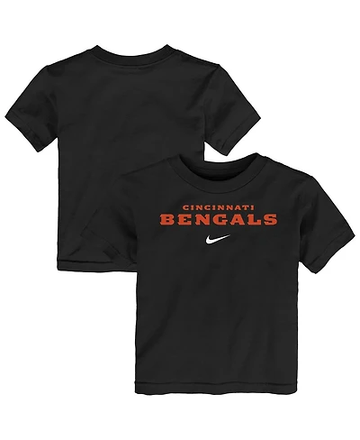 Nike Toddler Black Cincinnati Bengals Wordmark T-Shirt