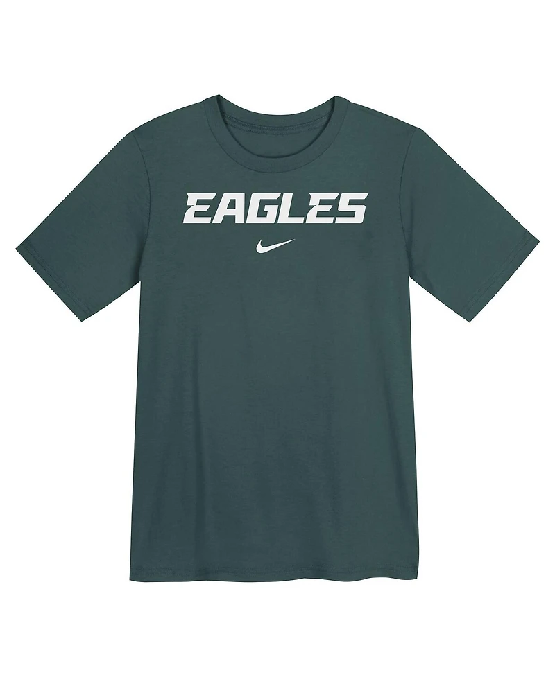 Nike Preschool Midnight Green Philadelphia Eagles Wordmark T-Shirt