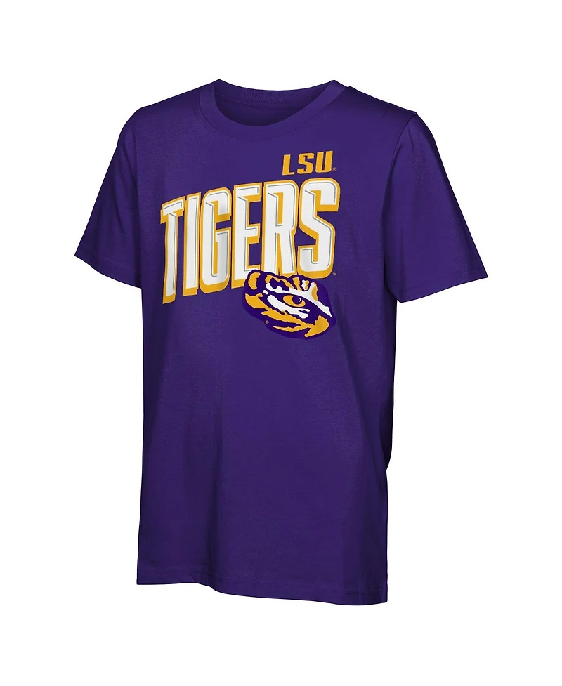 Outerstuff Big Boys and Girls Lsu Tigers The Mix T-Shirt Combo Set
