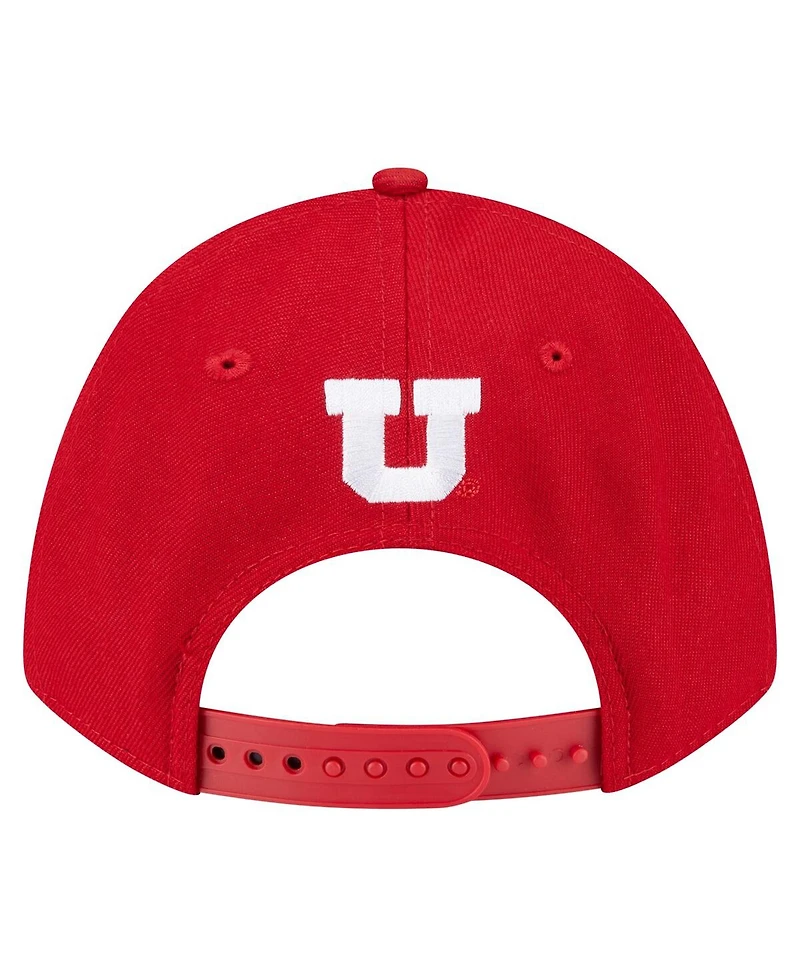 New Era Men's Red Utah Utes Team Collective 9FORTY M-Crown Adjustable Hat
