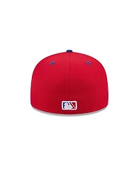 New Era Men's Red Kannapolis Cannon Ballers Theme Nights 59FIFTY Fitted Hat