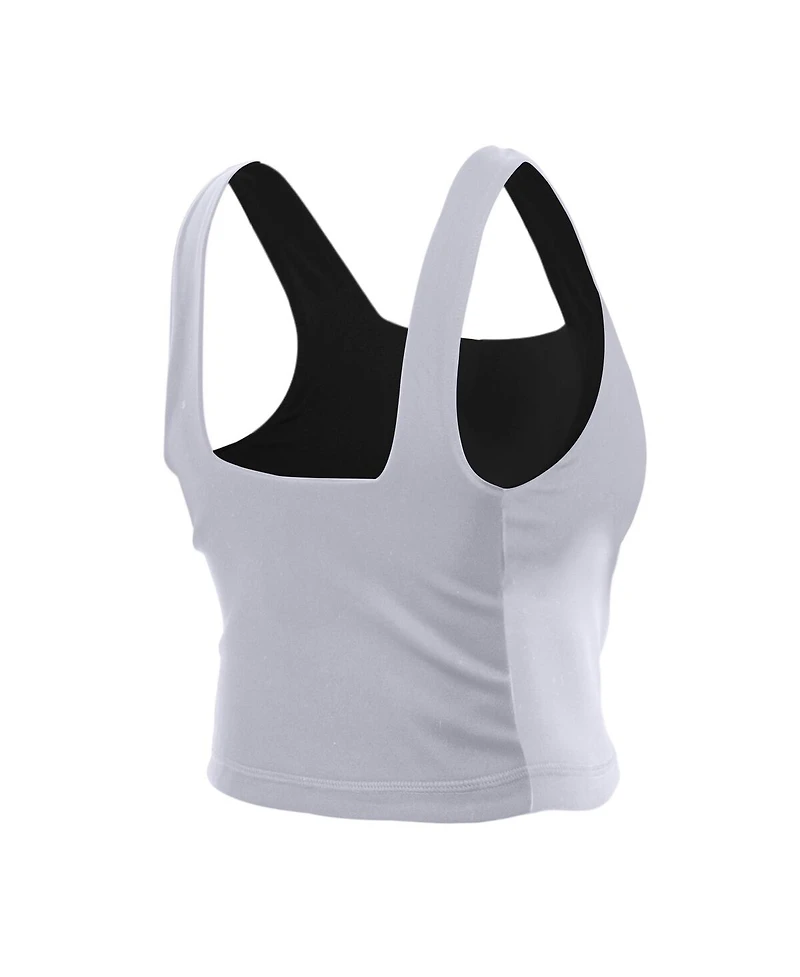 New Era Women's Eclipse Black/White Golden State Valkyries Reversible Cropped Sport Classics Tank Top
