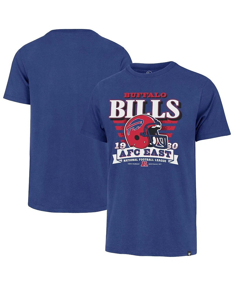 '47 Brand Men's Royal Buffalo Bills Stripe Splash Franklin Throwback T-Shirt