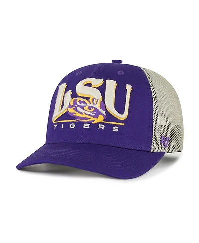 '47 Brand Men's Purple Lsu Tigers Arid Adjustable Trucker Hat