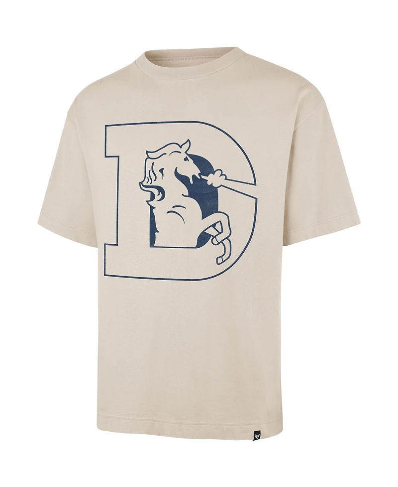 '47 Brand Men's Tan Denver Broncos Bouldering Imprint Ravine Foundation Throwback T-Shirt
