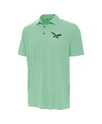 Antigua Men's Kelly Green/White Philadelphia Eagles Twine Performance Polo Shirt