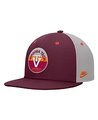 Nike Men's Maroon Virginia Tech Hokies Vintage Patch Snapback Hat