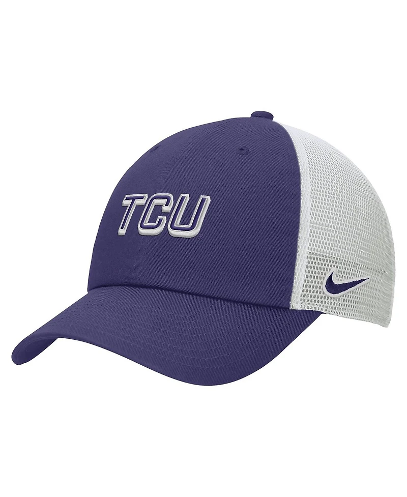 Nike Men's Purple Tcu Horned Frogs On-Field Club Adjustable Trucker Hat