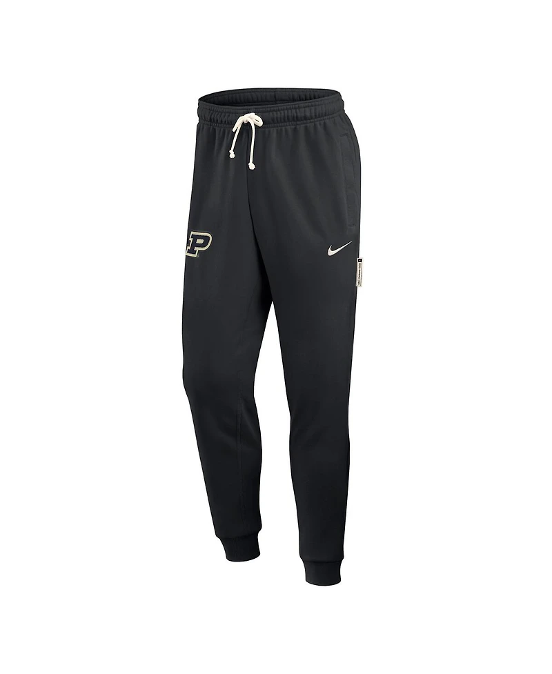 Nike Men's Black Purdue Boilermakers 2025 Sideline Performance Taper Pants