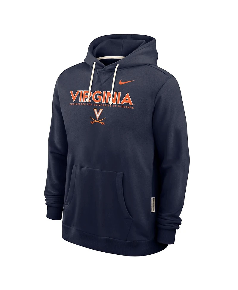 Nike Men's Navy Virginia Cavaliers 2025 Sideline Performance Pullover Hoodie