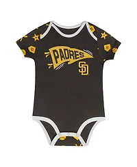 Outerstuff Baby Boys and Girls Brown San Diego Padres On Deck 2-Piece Diaper Cover Set