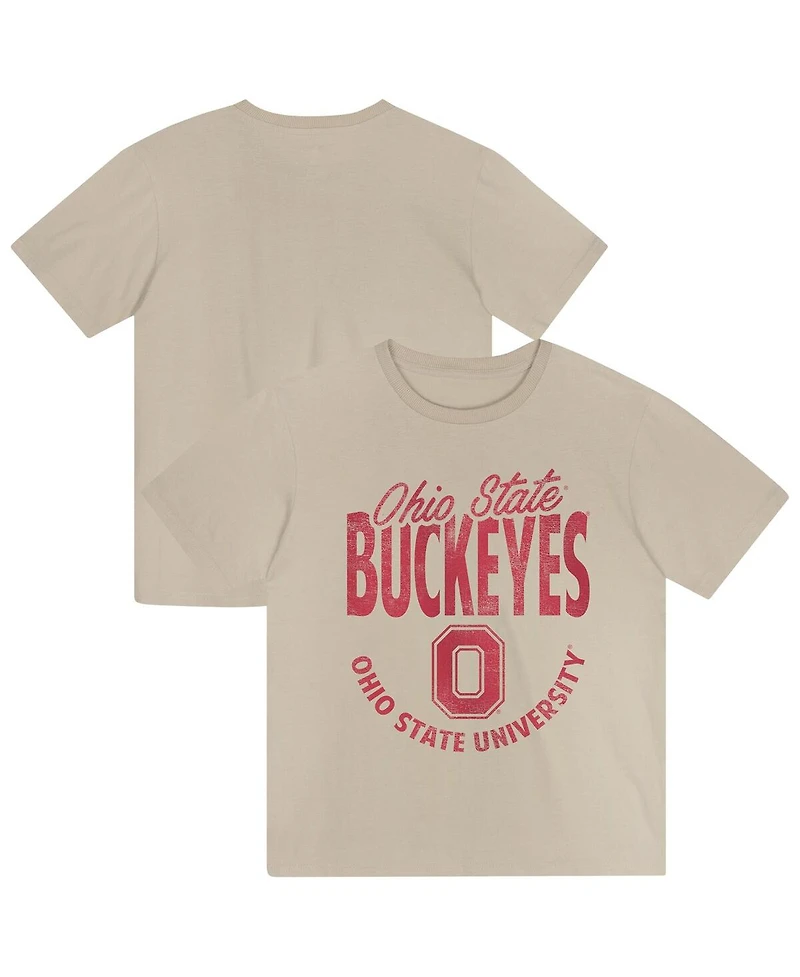 Outerstuff Toddler Tan Ohio State Buckeyes News Flash T-Shirt