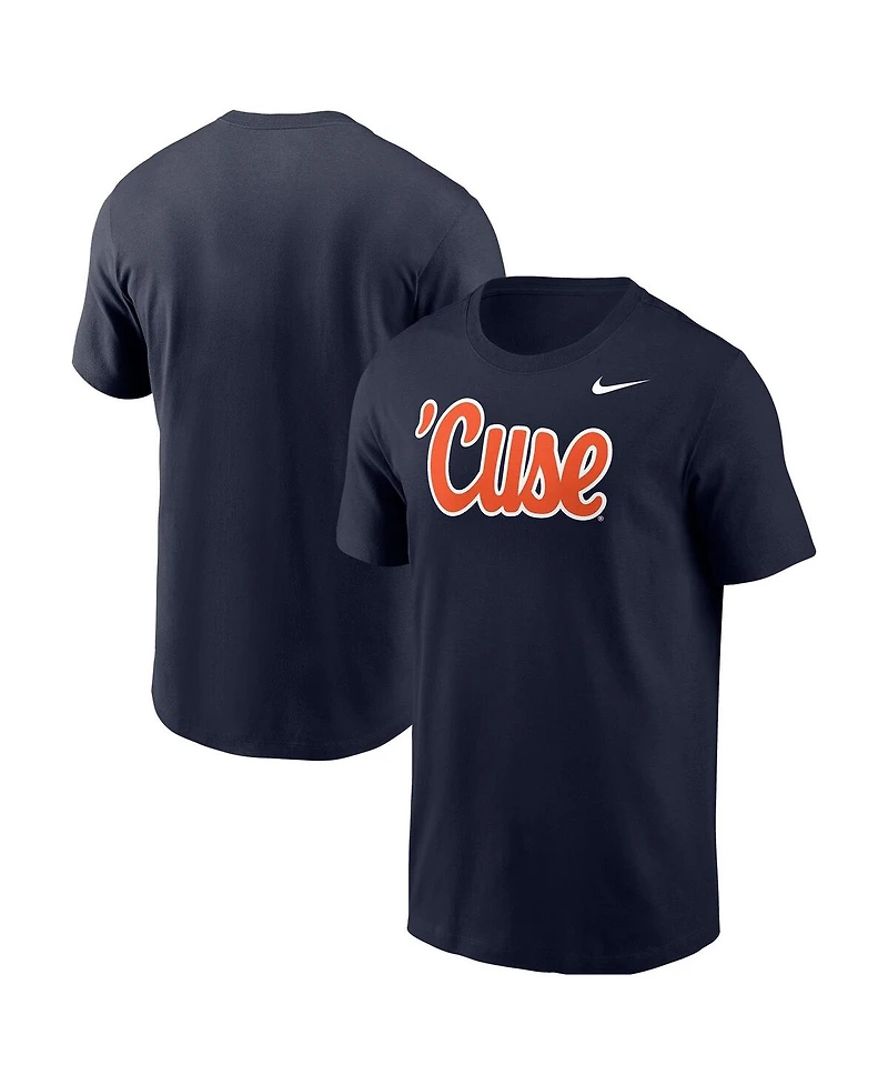Nike Men's Navy Syracuse Orange Script T-Shirt