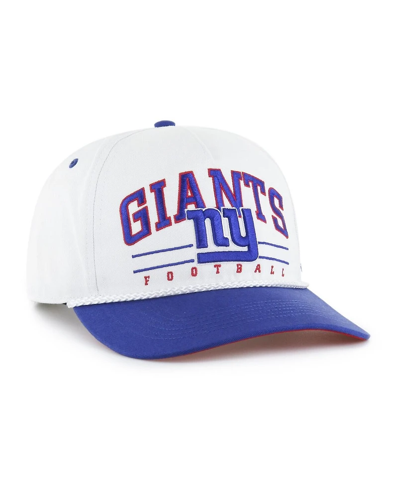 '47 Brand Men's White/Royal New York Giants Roscoe Two-Toned Hitch Adjustable Hat