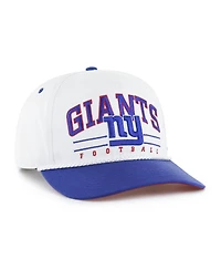 '47 Brand Men's White/Royal New York Giants Roscoe Two-Toned Hitch Adjustable Hat